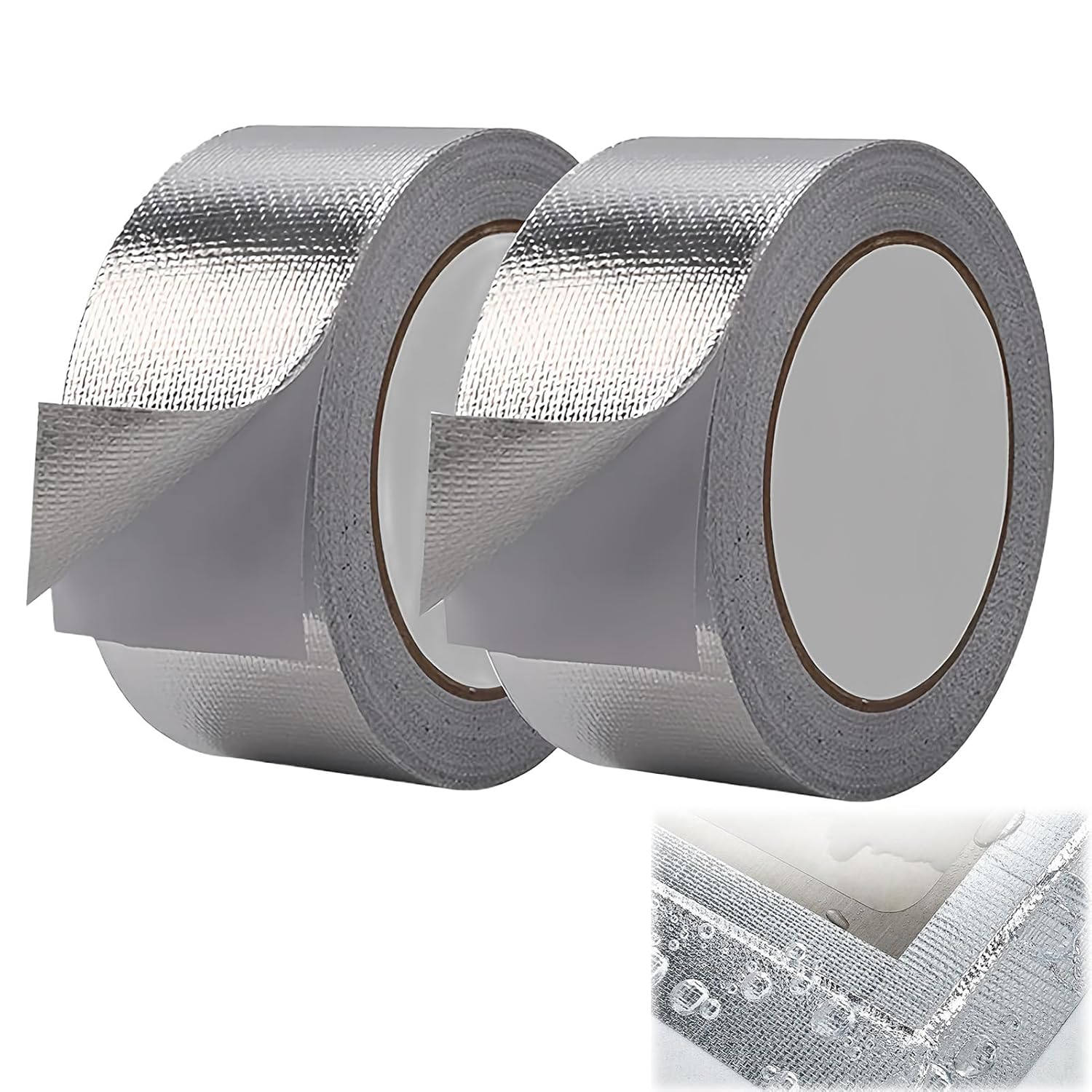 Taśma aluminiowa, 2 sztuki, 30 mm, odporna na ciepło, taśma ochronna, wodoodporna taśma do napraw