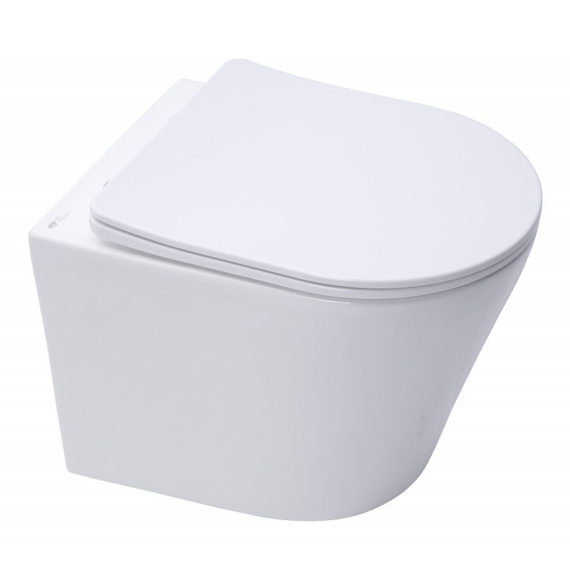 Pack WC Bati-support Geberit + WC Swiss Aqua Technologies sans bride + Abattant softlcose + Plaque + Set habillage - 3