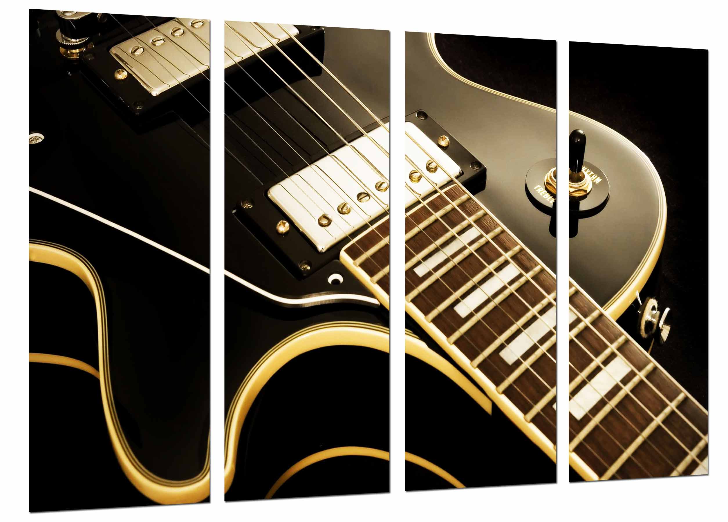 Cuerdas de guitarra, decoracion musical, les paul, impresión fotográfica sobre madera, cuadro moderno decorativo