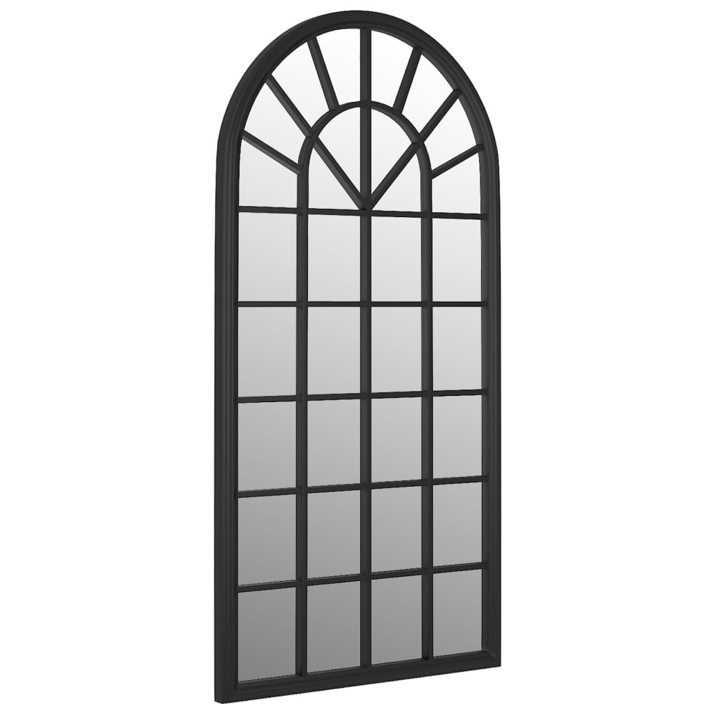 Miroir de Noir 100x45 cm Fer pour utilisation extérieure