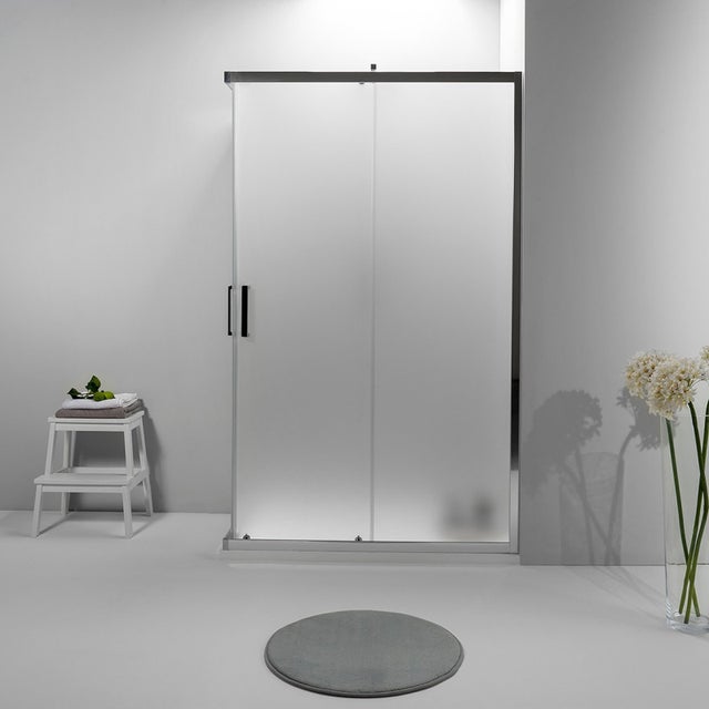 Cabina Box Doccia Angolare Elite 70 X 90 Cm Scorrevole Opaco Cristallo Temperato 6 mm