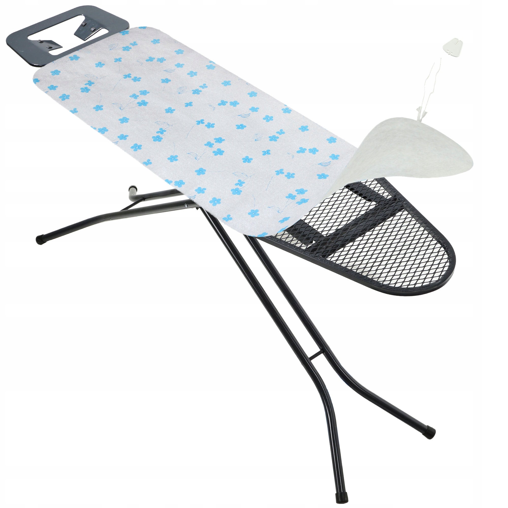 POKROWIEC NA DESKĘ DO PRASOWANIA NACIĄGANY PODKŁAD 140x55cm KWIATY