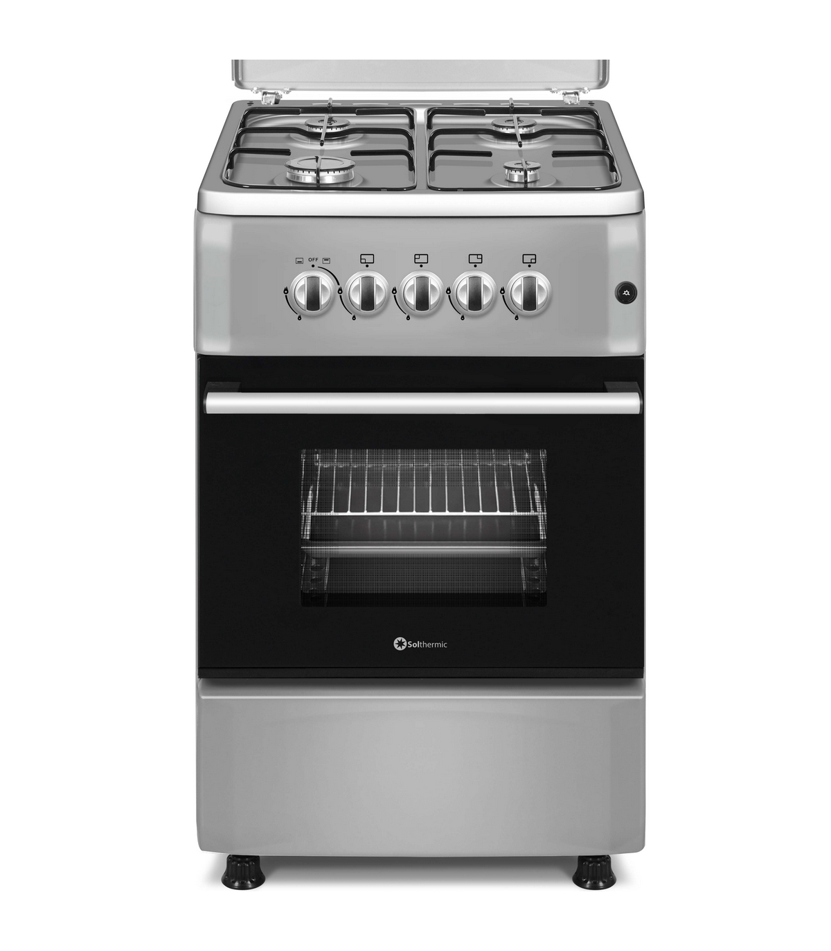 Solthermic Cocina Gas F5s40g2i 4 Fuegos 50X55cm Inox - Imagen 2