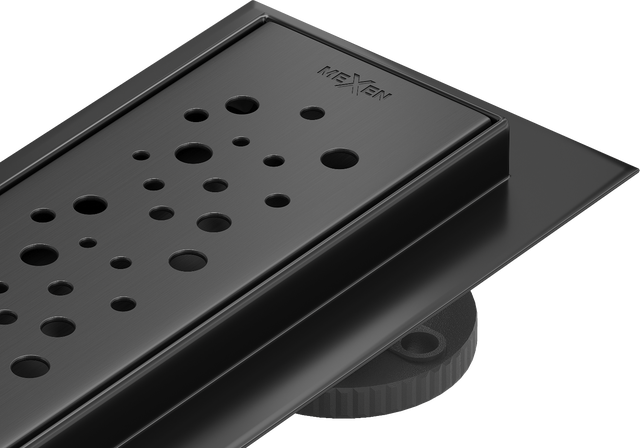 Mexen Flat 360° M12 canalisation linéaire pivotante 50 cm, noir - 1721050-40