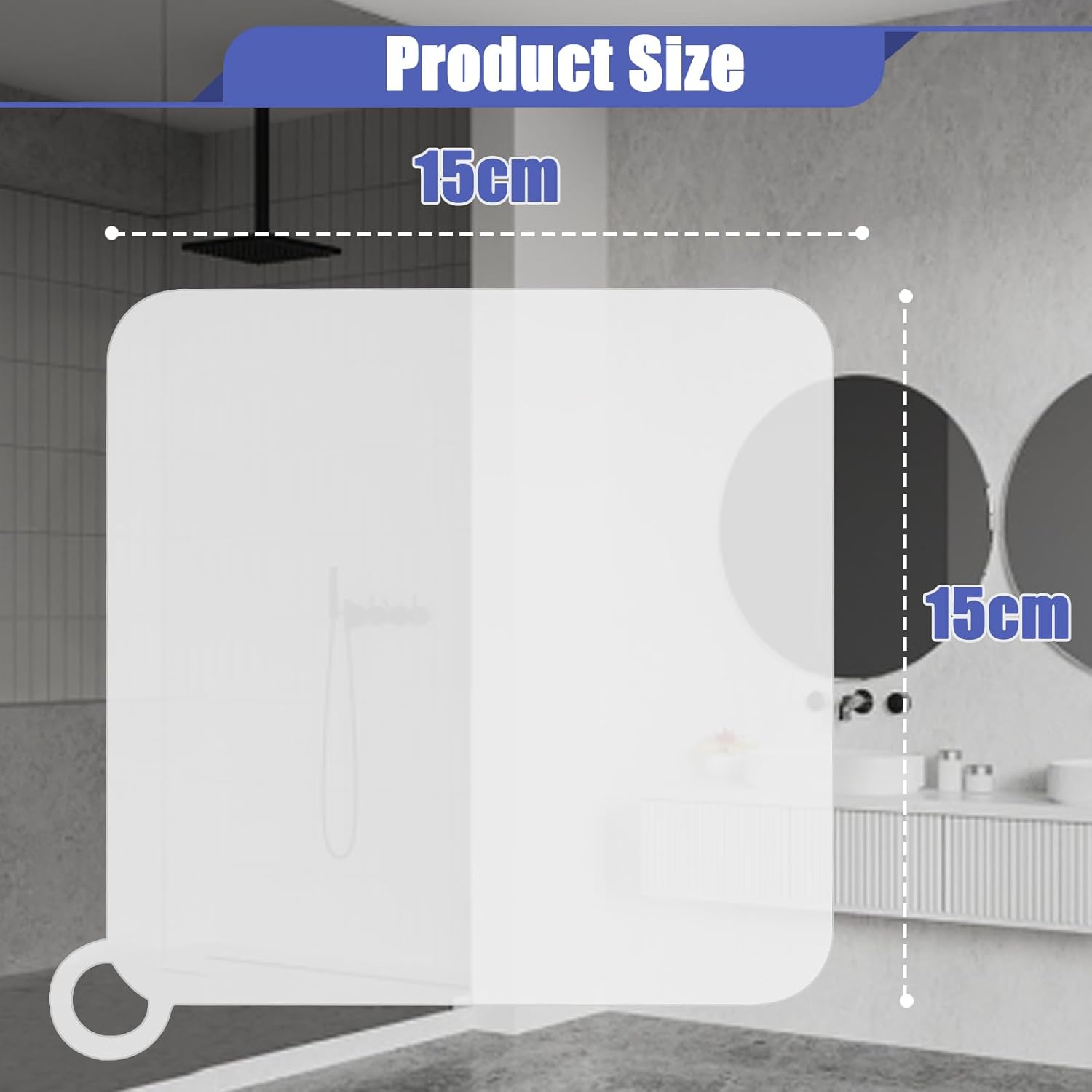 Tappi di scarico in silicone antiodore, scarico a pavimento, 5 pezzi, protezione universale per scarico vasca e doccia, 15 cm, bianco | Leroy Merlin