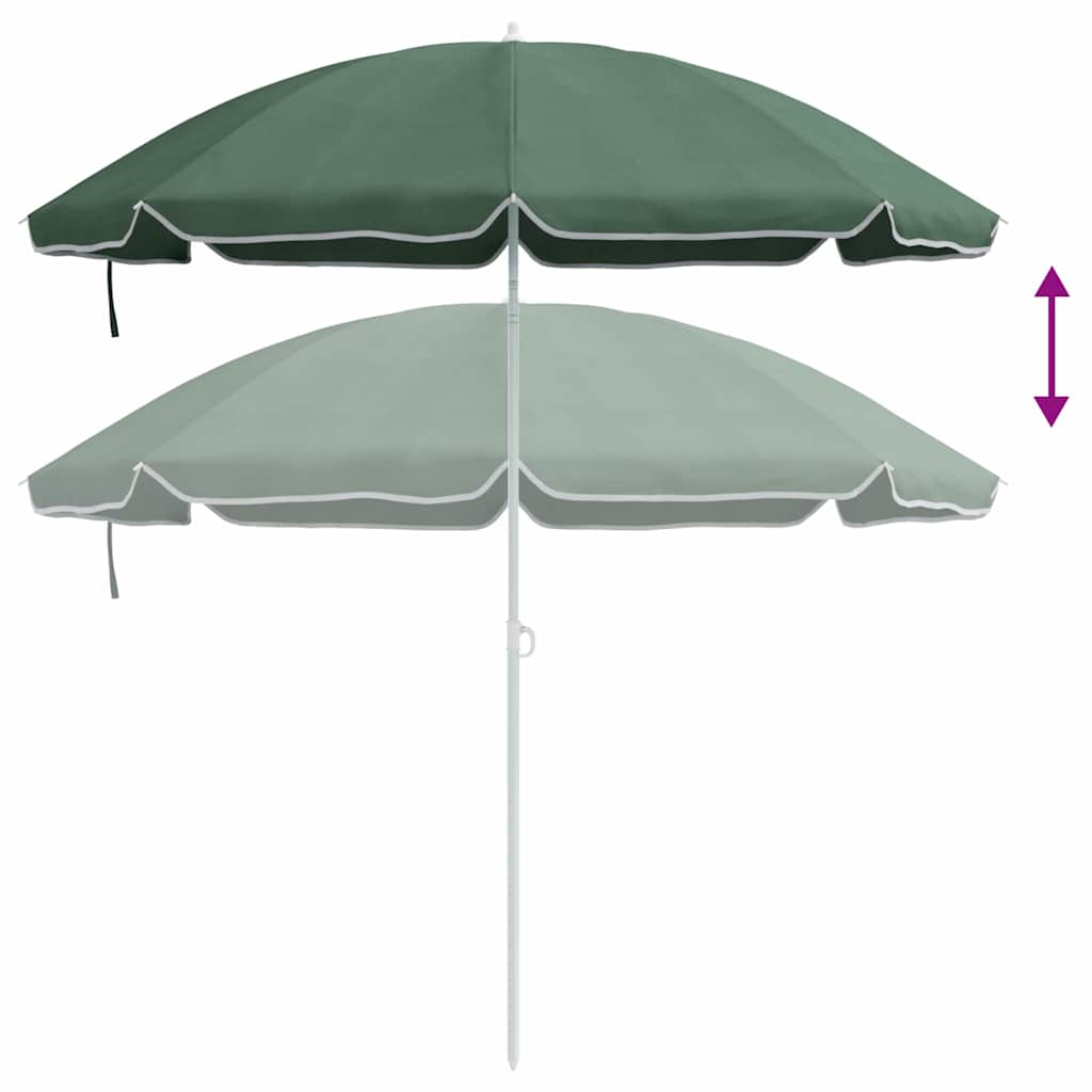 Parasol en polyester 170T vert pour la terrasse - 6