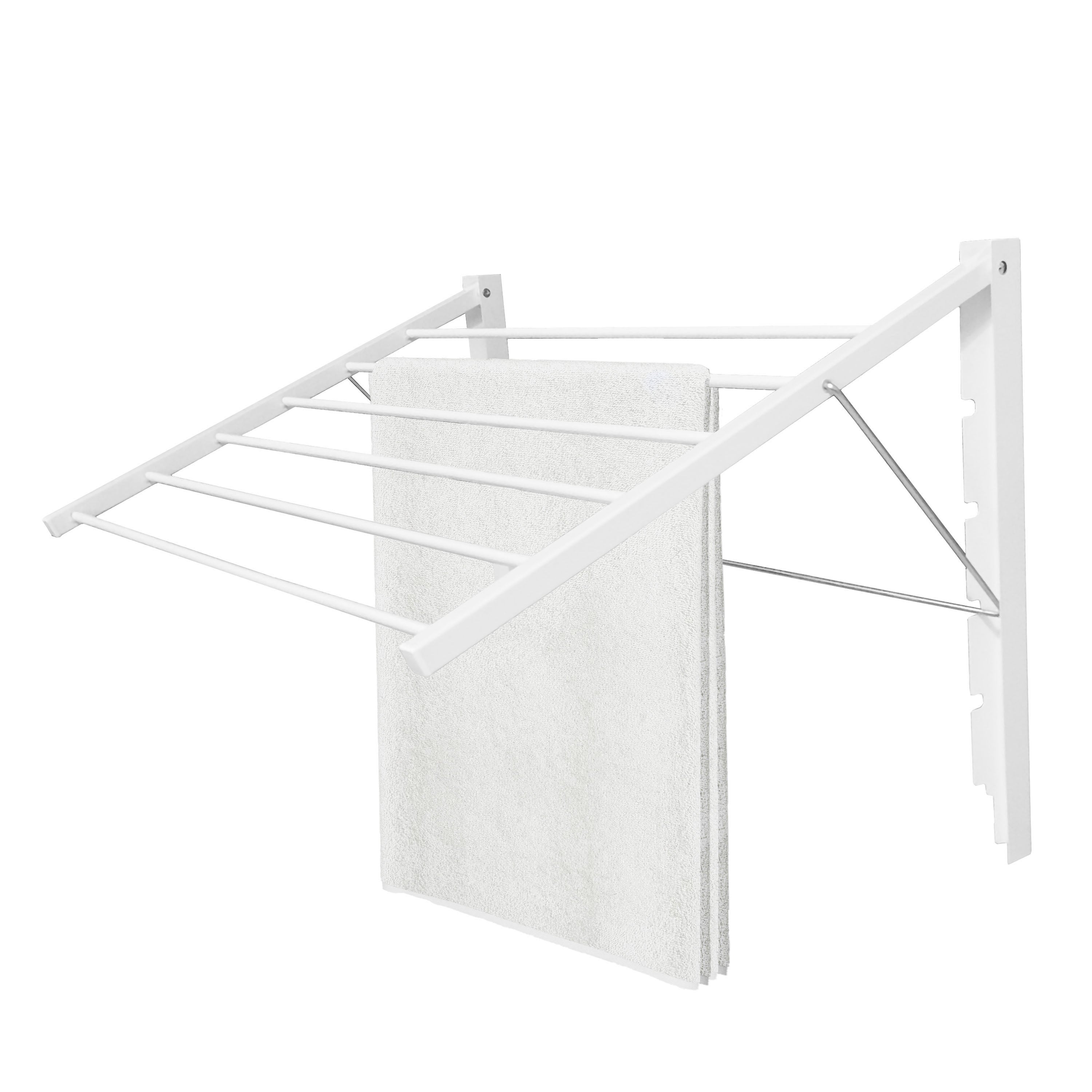 Suszarka ścienna Sepio metalowa biała 80 cm solidna