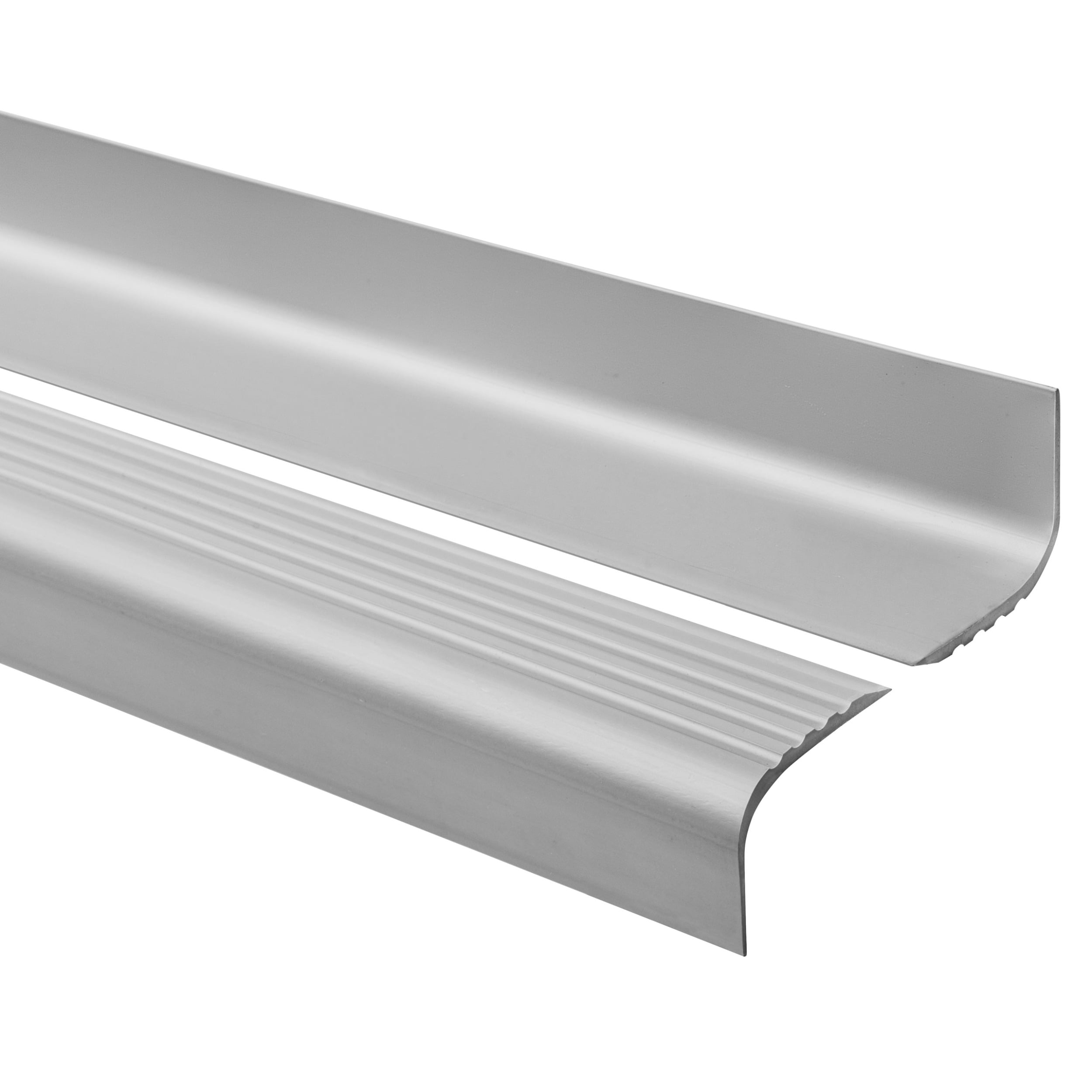 Profil schodowy 52x40 mm PVC na krawędzie stopni antypoślizgowy - 150 cm, szary