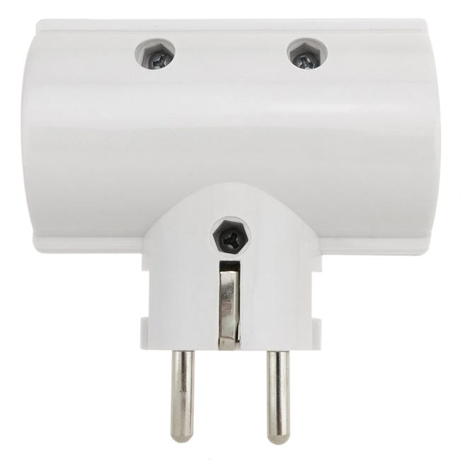 Presa doppia schuko IP44, 16 A/250 V, a incasso, per ambienti umidi, grigia Presa doppia schuko IP44, 16 A/250 V, a incasso, per ambienti umidi, grigia