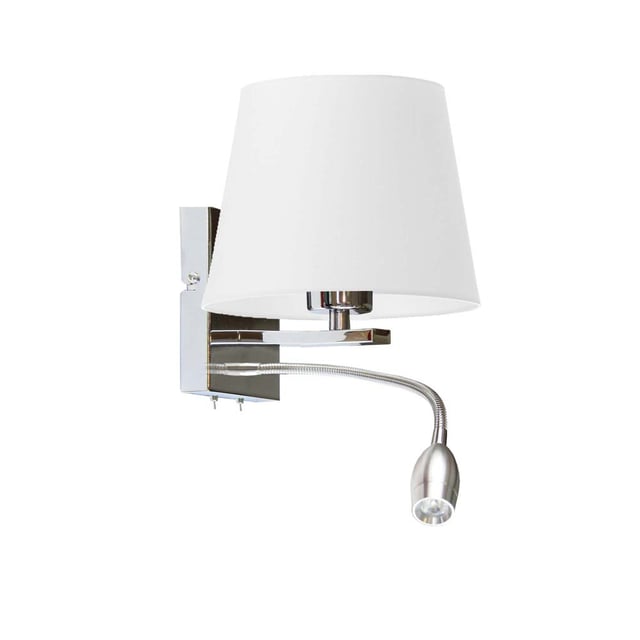 Kinkiet LED lampa ścienna lampa na ścianę z abażurem stożek MOTO