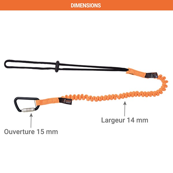 Longe élastique pour connexion d'outils - 5 kg - TS9000100 - 2
