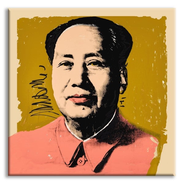 Mao Zedong - Andy Warhol - Płótno na drewnianej ramie, 100x100 cm