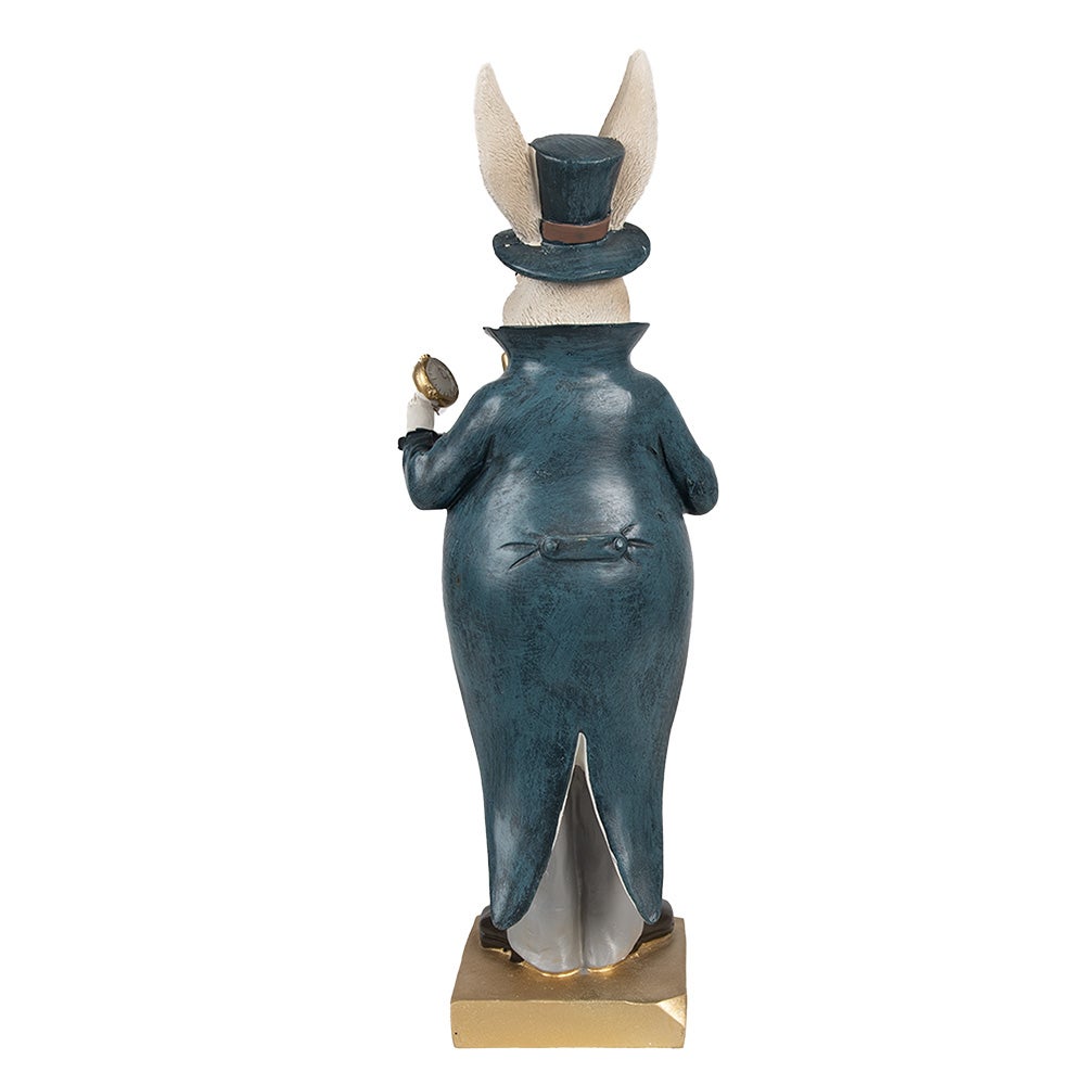 Clayre & Eef Figurine Lapin 30 cm Beige Bleu - 3