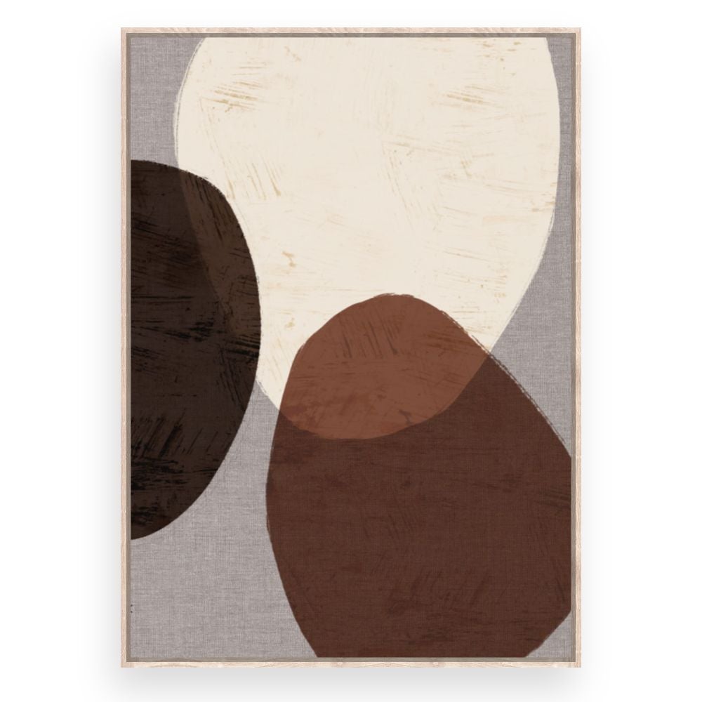 Toile encadrée Formes organiques élégantes / 100x140cm / Cadre Effet naturel / Fabriqué en France / Déco murale / DADA ART - 3