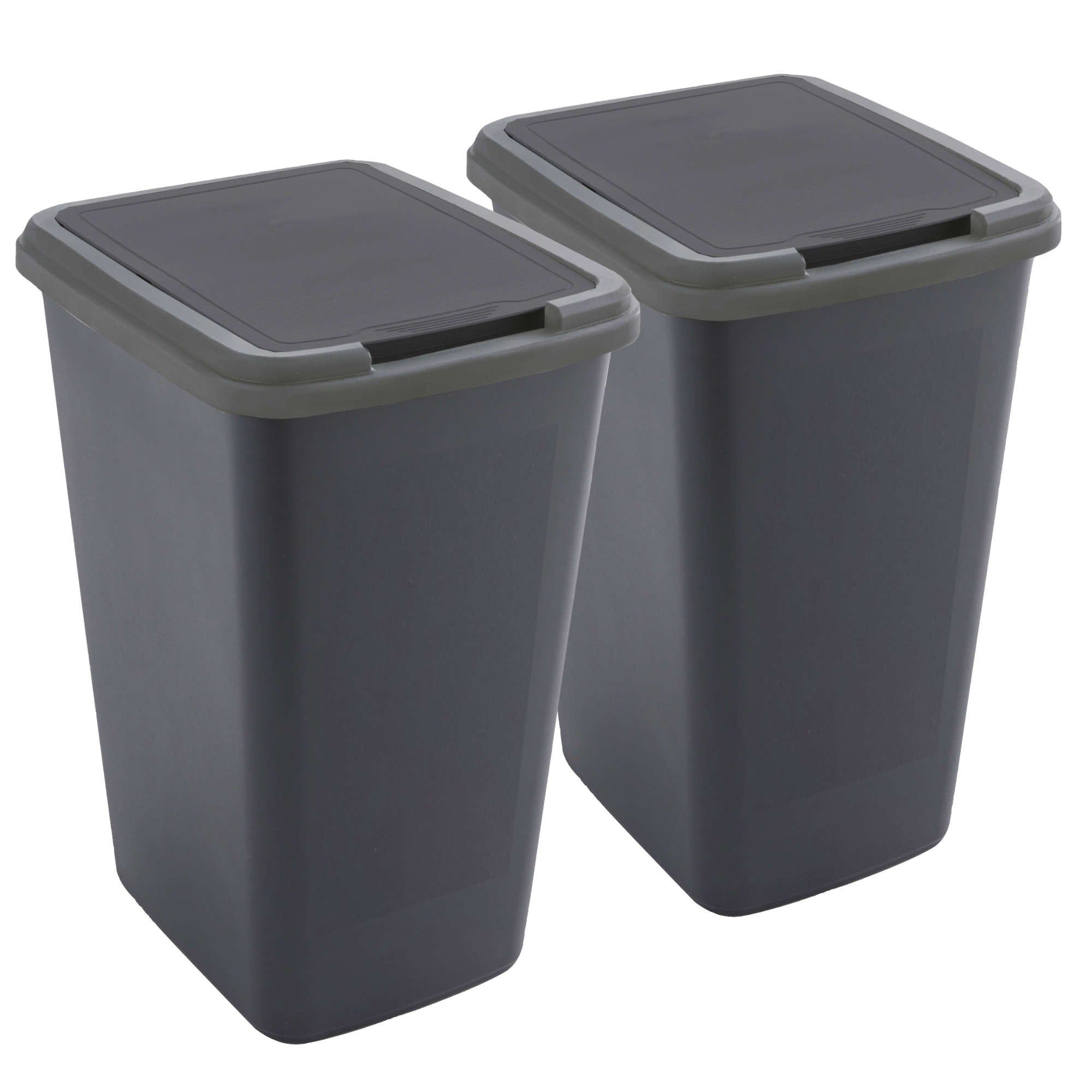 BranQ Home Pelican Lot De 3 Poubelles De Tri Sélectif Empilables 23L - Sans BPA