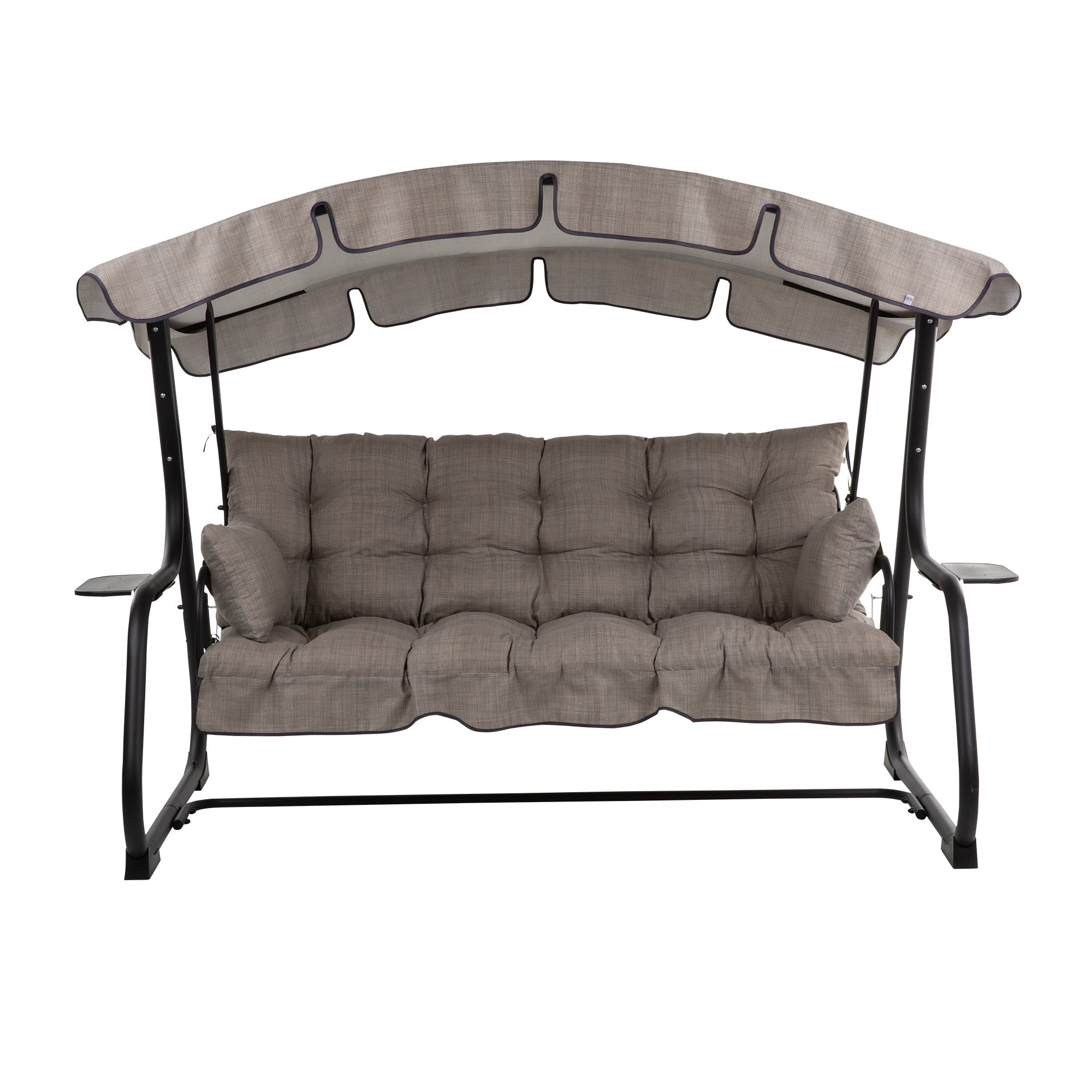 Huśtawka ogrodowa Ravenna Black Edition beżowa kratka PATIO