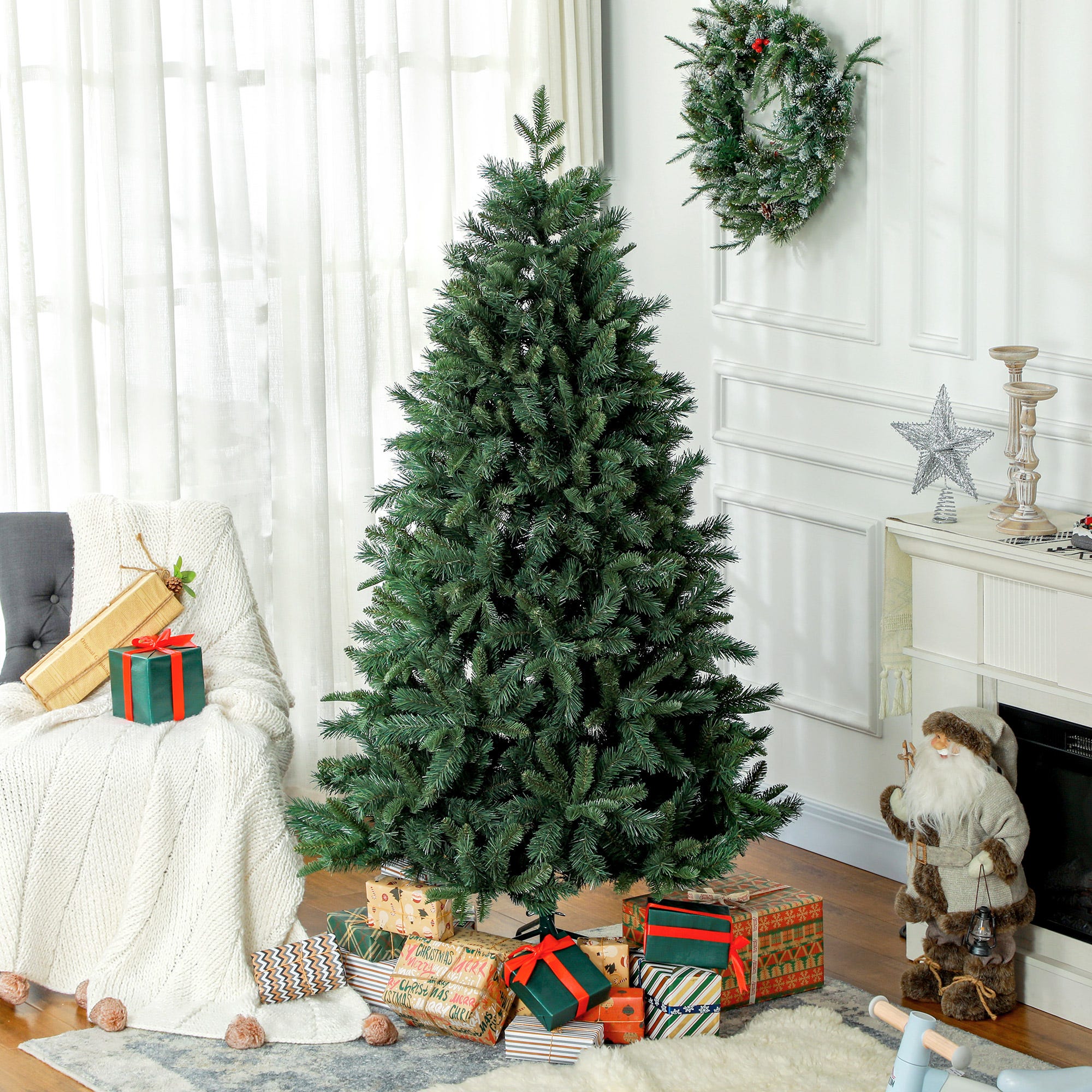Support Sapin Noël Rotatif Pliable Métal - Pied Arbre Noël Stable Pour Sapin Artificiel