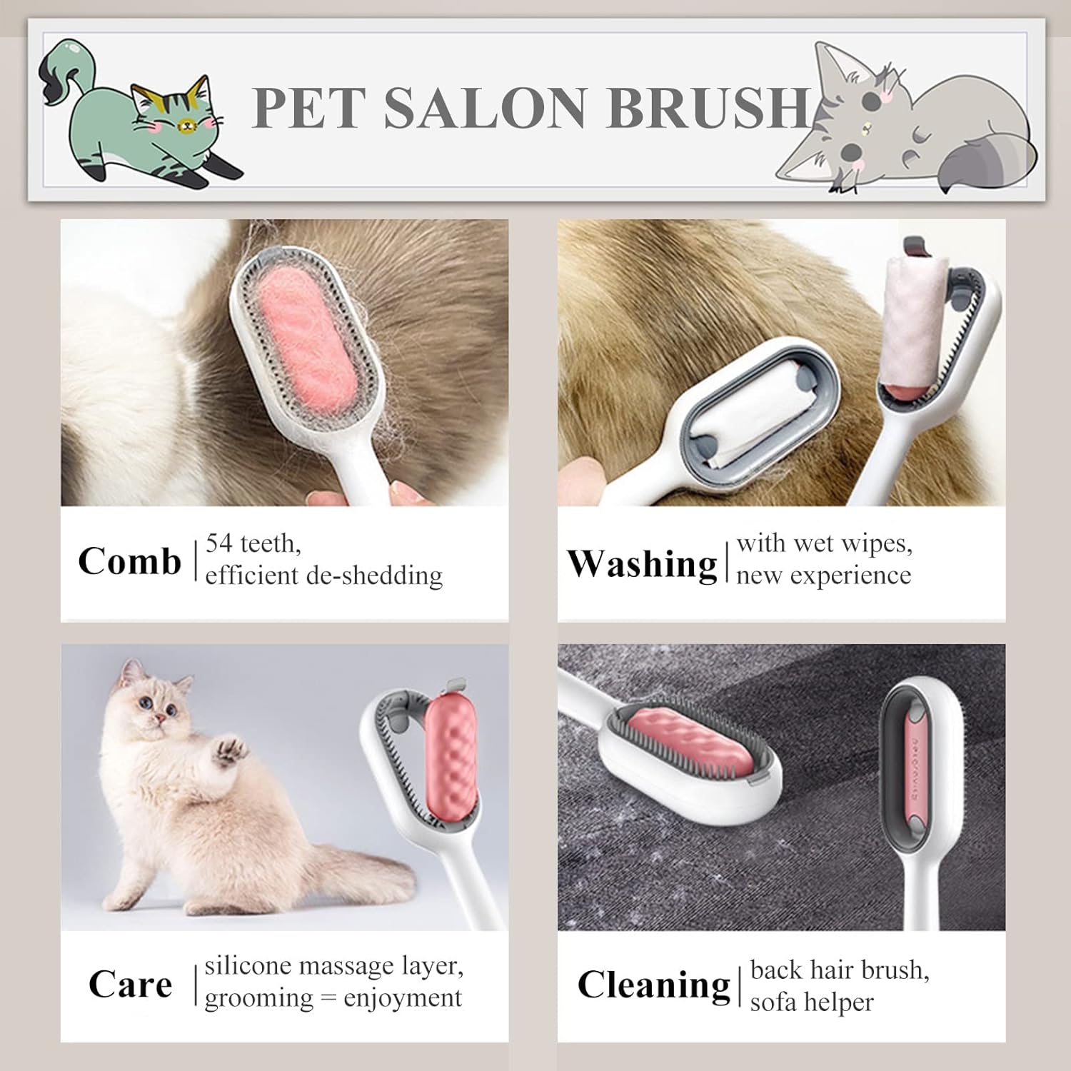brosse pour chat à poils longs