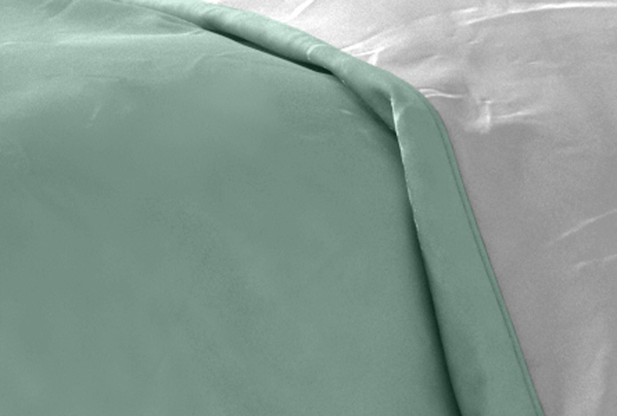 Housse de couette réversible verte/blanche 220x220 cm pour lit de 135 cm - 7