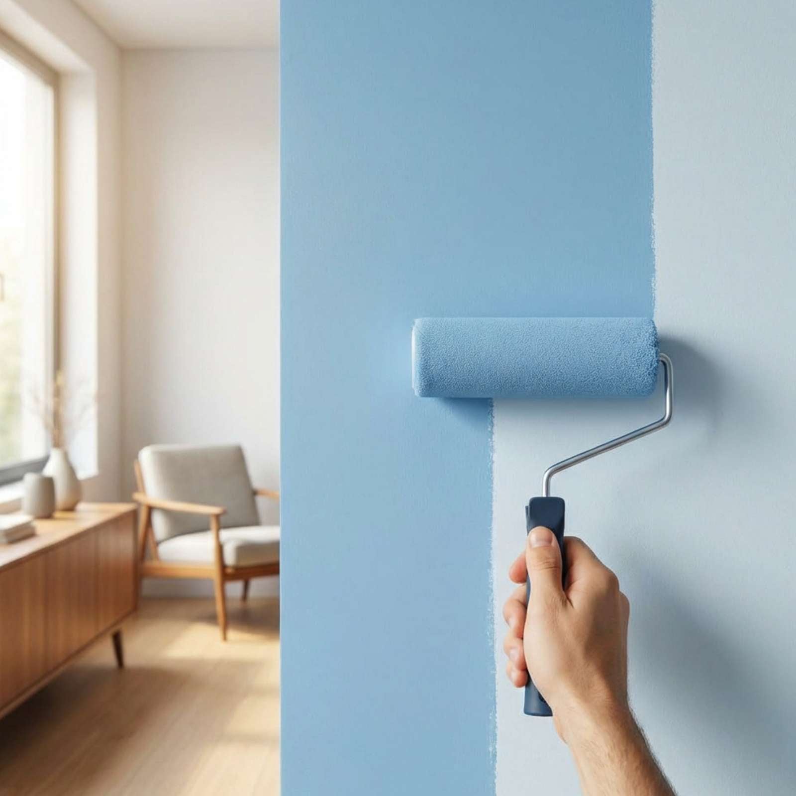 Peinture Mur Interieur - 5 L - Codeve Bois - RAL 1021 - Jaune colza - Pour La Décoration De Votre Salon, Séjour, Cuisine Ou Chambre. - 3