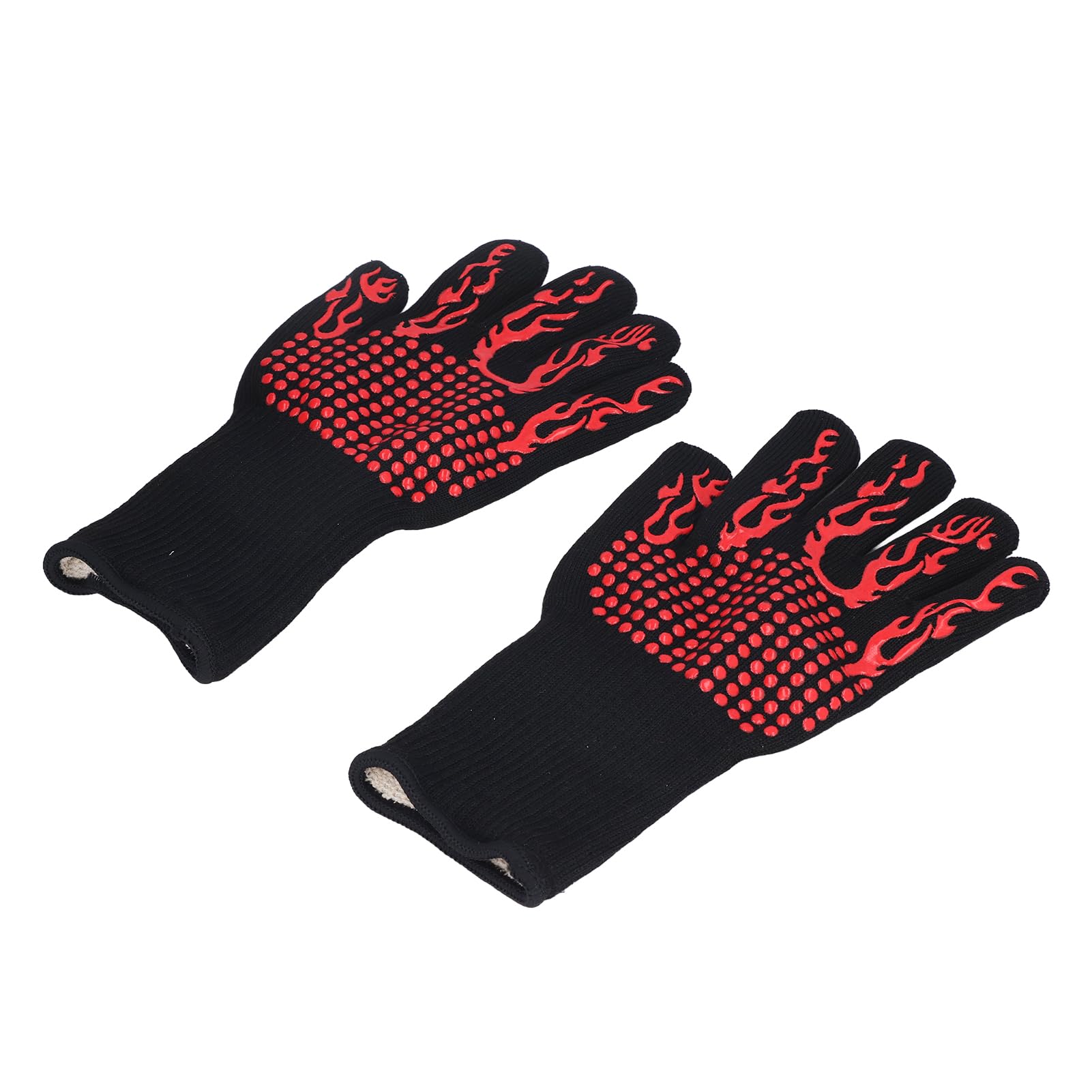 Gants isolants lavables et ignifuges résistants à la chaleur de 800 ℃ pour barbecue, grillades, cheminée - 6