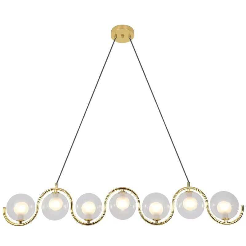 Lampa Sufitowa Wisząca Toolight App1441-7Cp Złoty