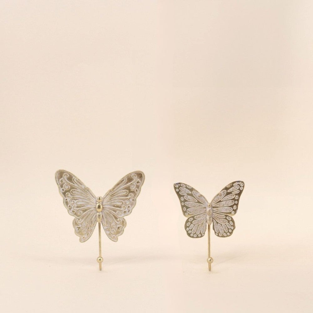 Connecteurs Papillons émaillé Jaune 17.5x10.5mm métal Doré