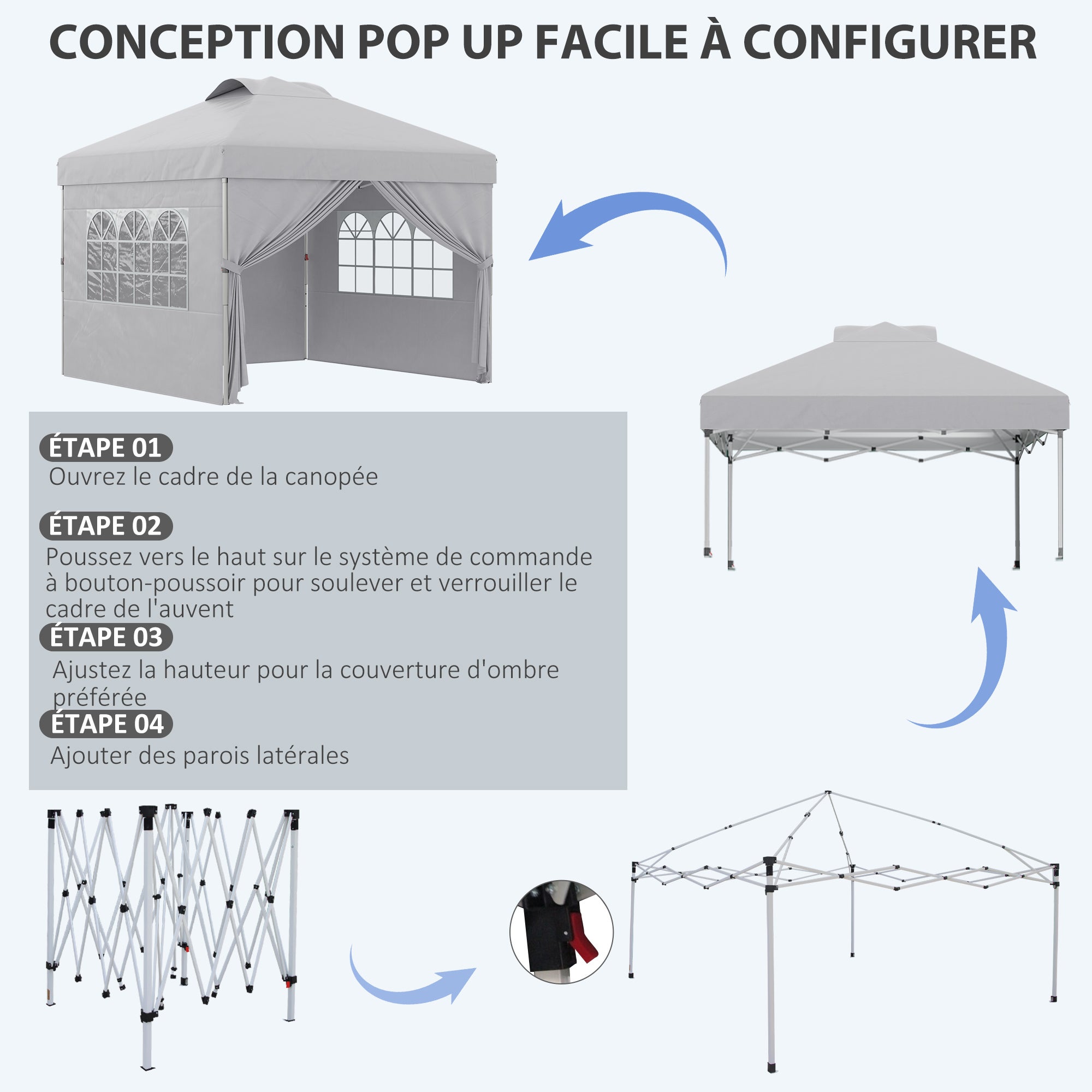 Barnum pop-up 2,97L x 2,97l x 2,84H m sac inclus - 4