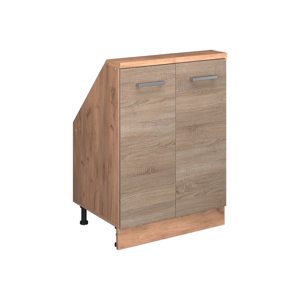 Vicco Szafka kuchenna na dach skośny R-Line, Sonoma, 60 cm z 2 drzwiami
