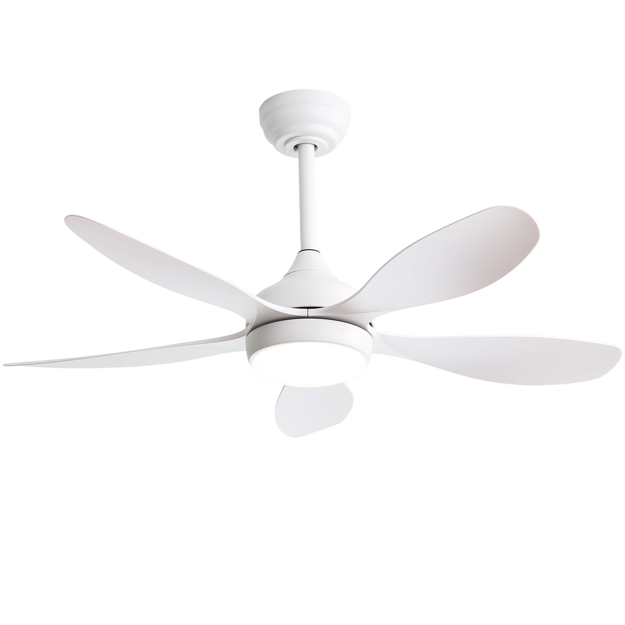 HYATECH Ventilatore da soffitto per interni, stile moderno, 106 cm, con kit di luci dimmerabili e telecomando, pale reversibili, ETL per soggiorno, camera da letto, cantina, cucina, bronzo lucidato ad