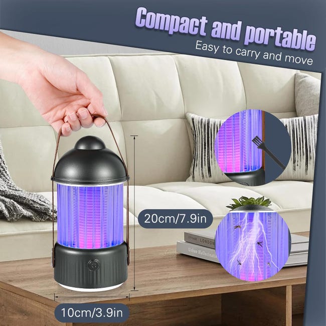 Lampe Anti-moustiques, Insecte électrique avec Batterie intégrée de Lampe Anti-moustiques, Insecte électrique avec Batterie intégrée de