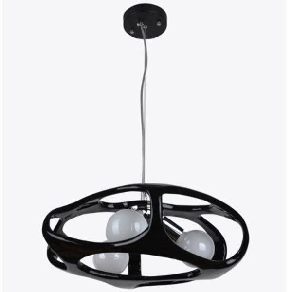 Lampa wisząca Amano czarno-biała 3xE27x60W wym: 80 x 40 x 40 cm akryl Lampex