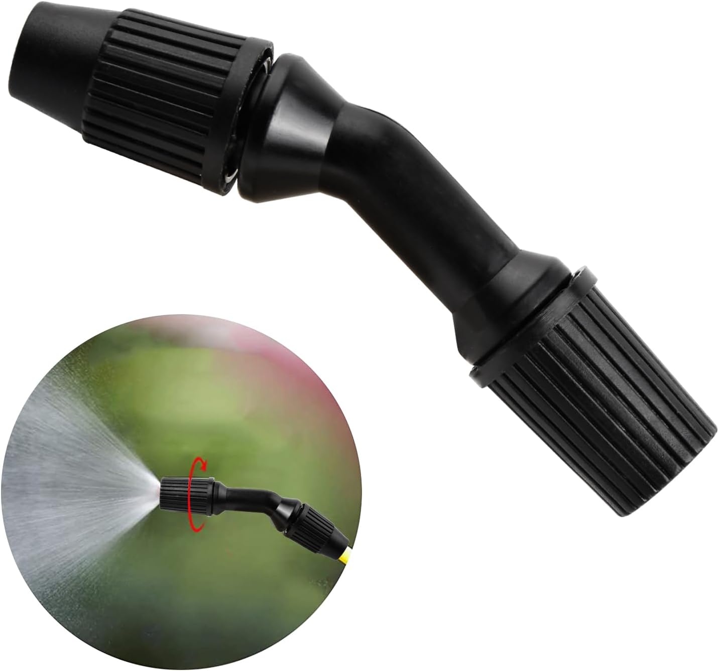 Plastikowa dysza rozpylająca, akcesoria do nawadniania ogrodu, części zamienne do opryskiwaczy plecakowych 3L/5L/8L do rolnictwa, kolor czarny