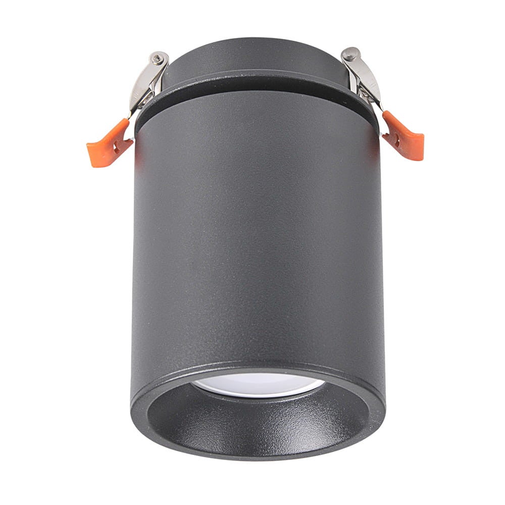 Oprawa sufitowa wpuszczana podtynkowa Pallas czarna 1xGU10x10W okrągła ruchoma IP20 wym: 13,7 x 8,2 x 8,2 cm aluminium Polux - 2