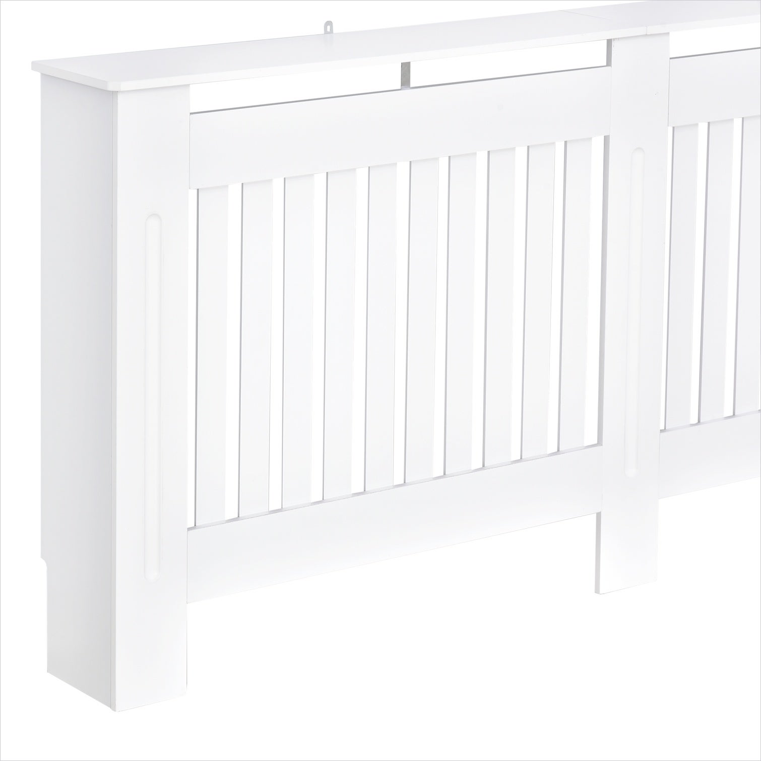 Cache-radiateur à lattes avec tablette supérieure en MDF, structure ...