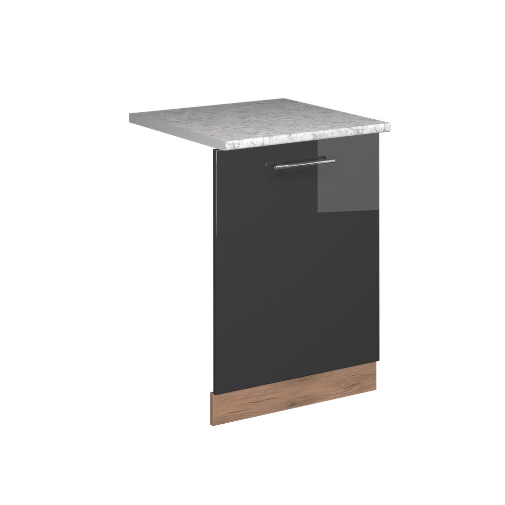 Vicco Panel przedni zmywarki Fame-Line, Antracyt wysoki połysk, 60 cm , BP Marmur