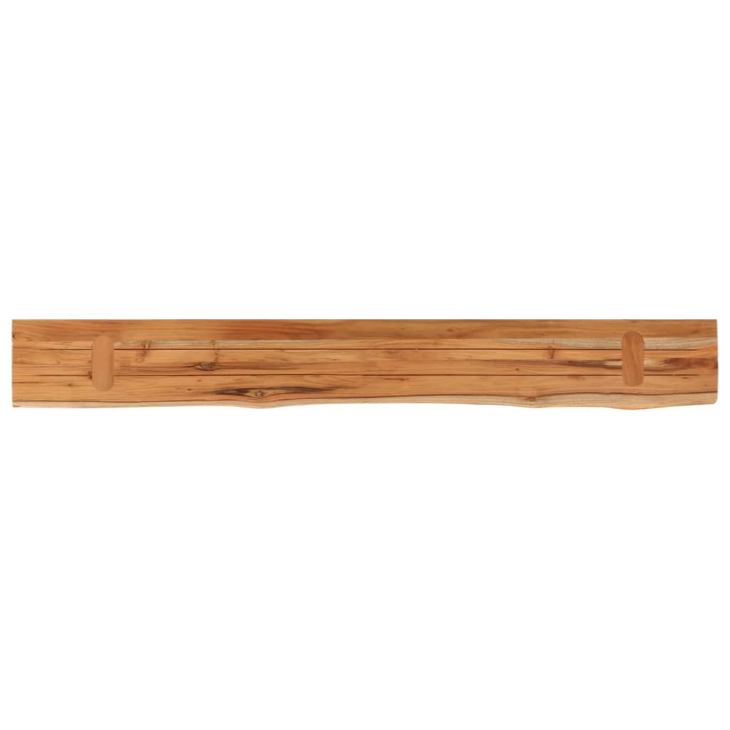 Étagère murale | Étagère flottante | Étagères de rangement rectangulaire massif acacia bordure assortie CFW17501 - 5