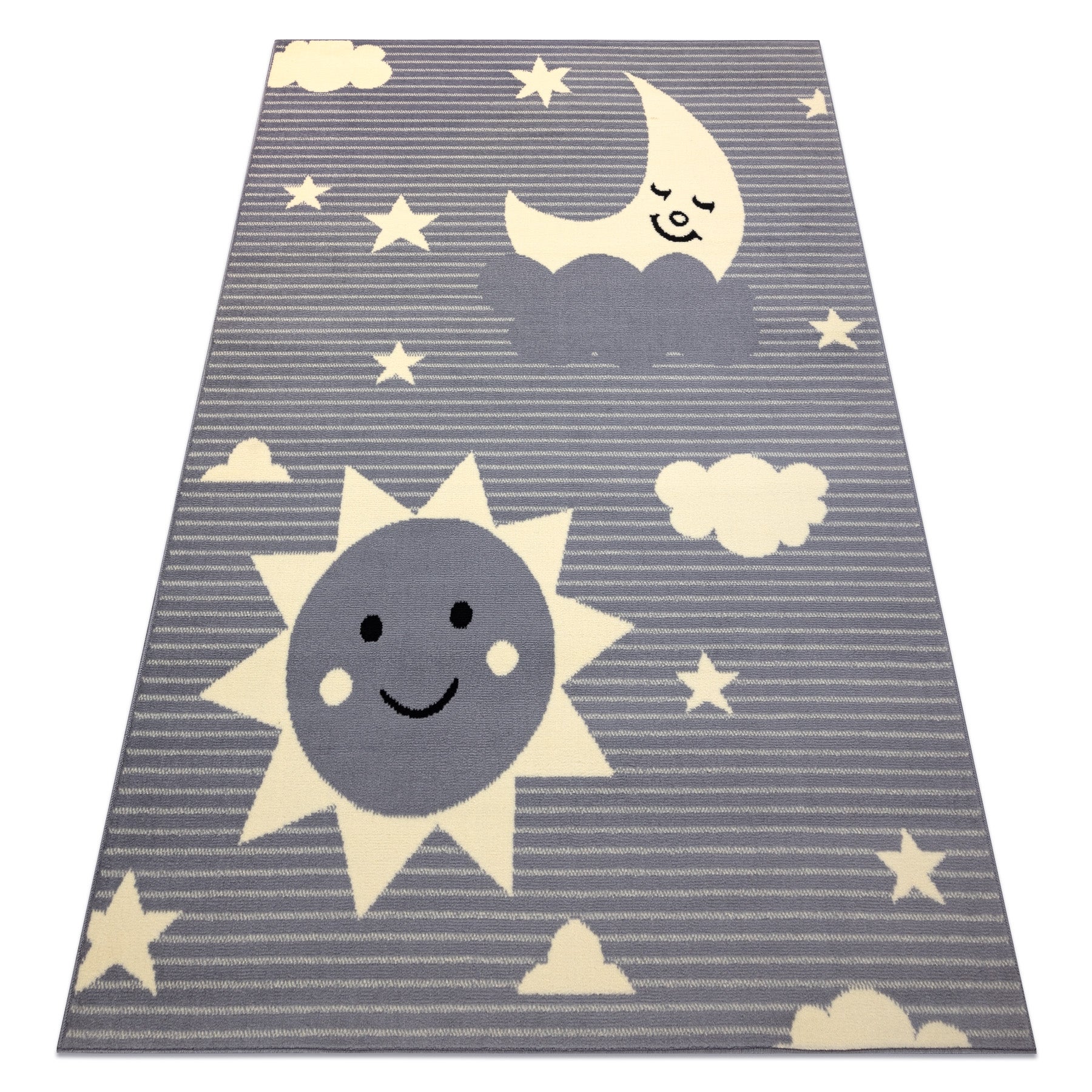 Dywan BCF FLASH Sky 4001 - Niebo, gwiazdy szary 120x160 cm