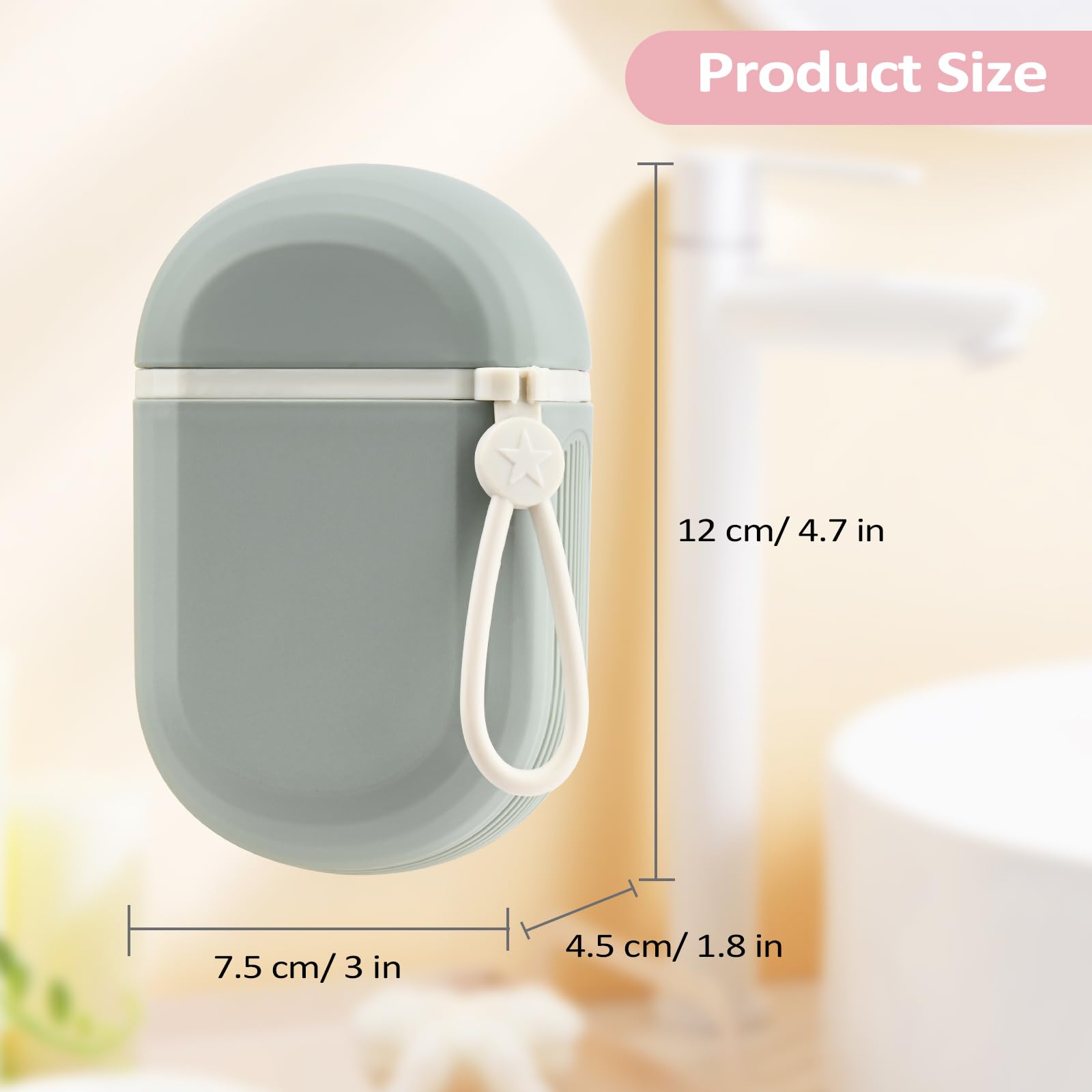 Portasapone Da Viaggio In Alluminio - Set Di 2 Scatole Con Sacchetti, 8x8x3.8 Cm, Per Shampoo Solido E Saponette, Ideale Per Casa E Viaggi