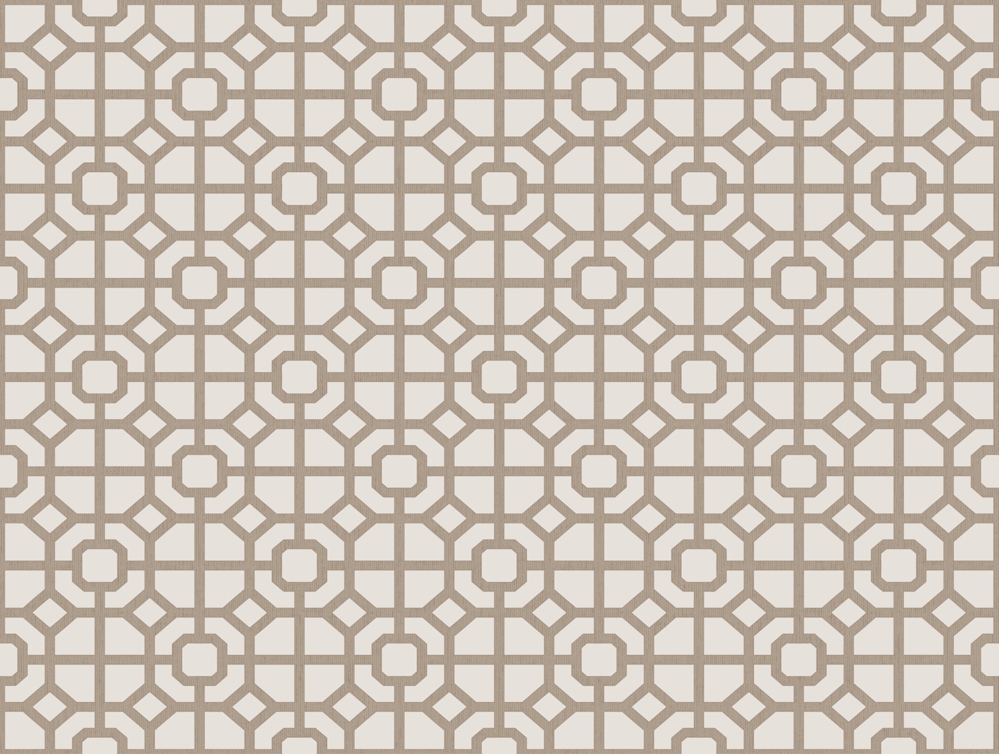 Tapeta figury geometryczne ciemny beż - 53 cm x 10 m - SANDERS &amp; SANDERS
