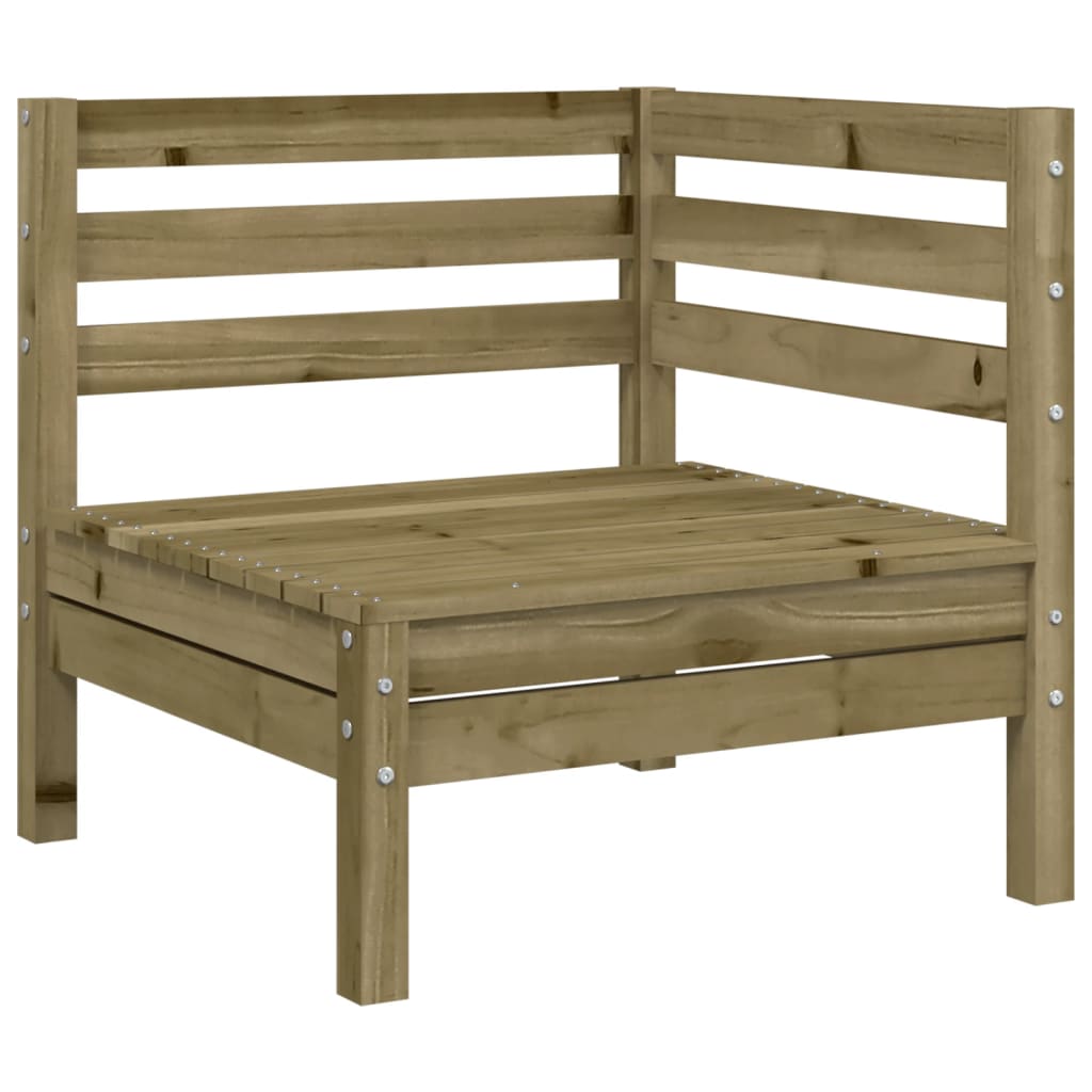 Salon bas de jardin en Bois Marron 4 personnes - 5