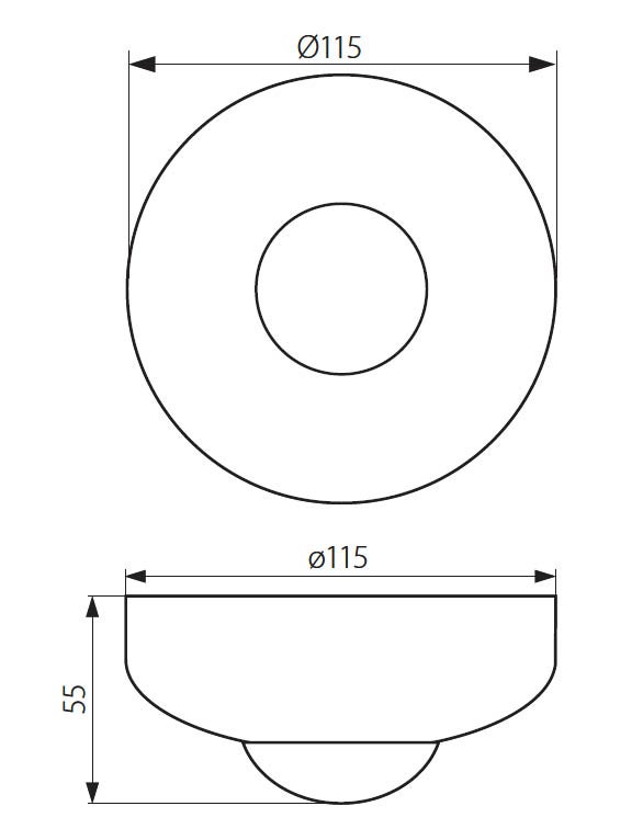 Détecteur de mouvement PIR – 360° – Blanc – 10m – Kanlux ZONA JQ - 5
