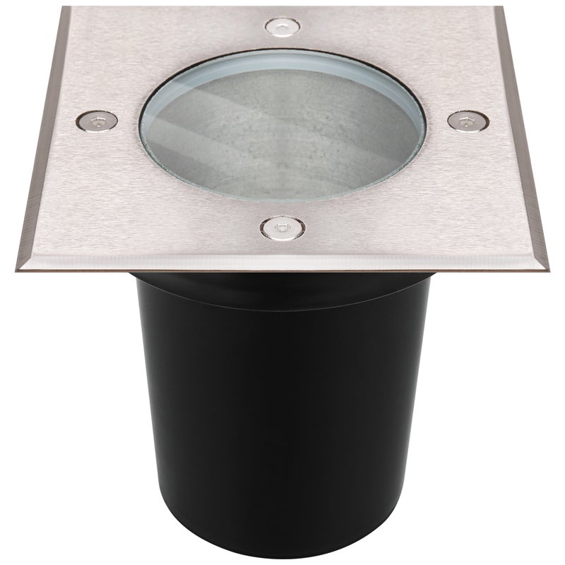 Oprawa najazdowa LED GU10 110x110mm IP67 IK09 stal nierdzewna kwadratowa lampa reflektor wpuszczany MasterLED