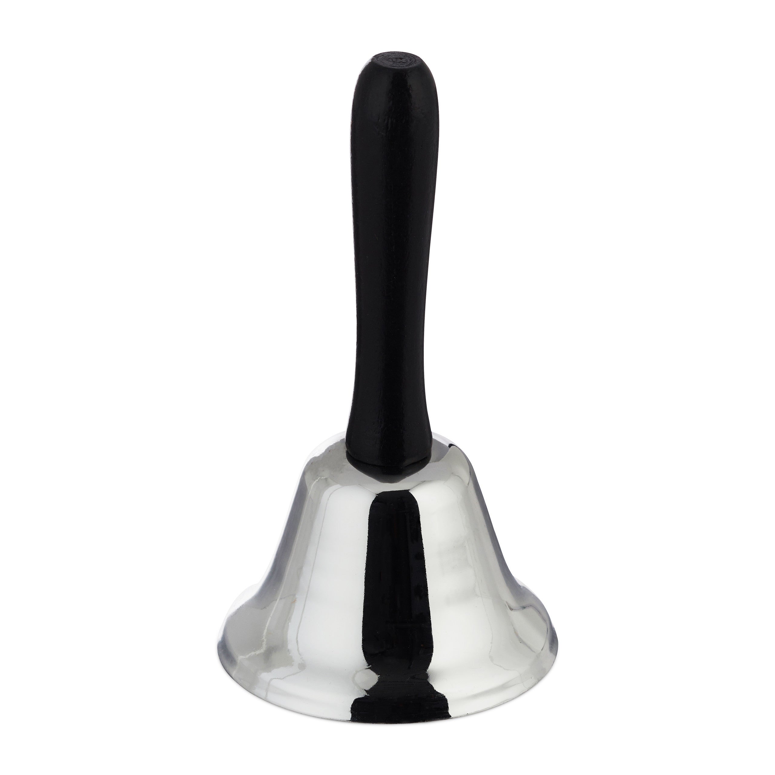 Sonnette à Main De Santa Sur La Saison De Noël Vecteur D'illustration