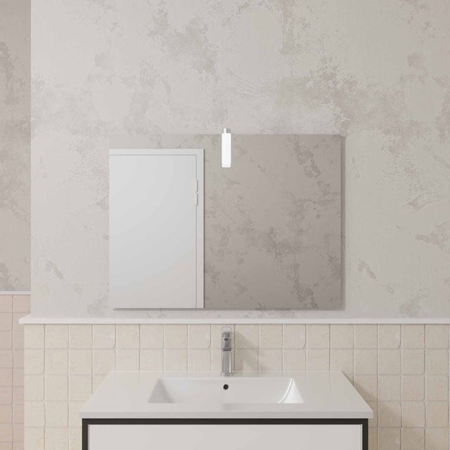 Miroir salle de bain DOT avec applique Led 80x60cm