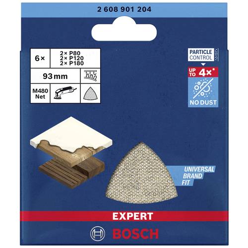 Set de 6 mallas de lija EXPERT M480 de 93 x 93&nbsp;mm - 2