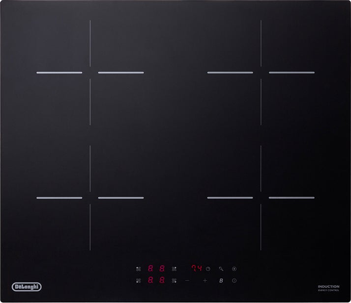 Delonghi Placa De Cocina Empotrada De Longhi Yli 60 De 59 Cm, Inducción, 4 Fuegos, Color Negro , Leroy Merlin