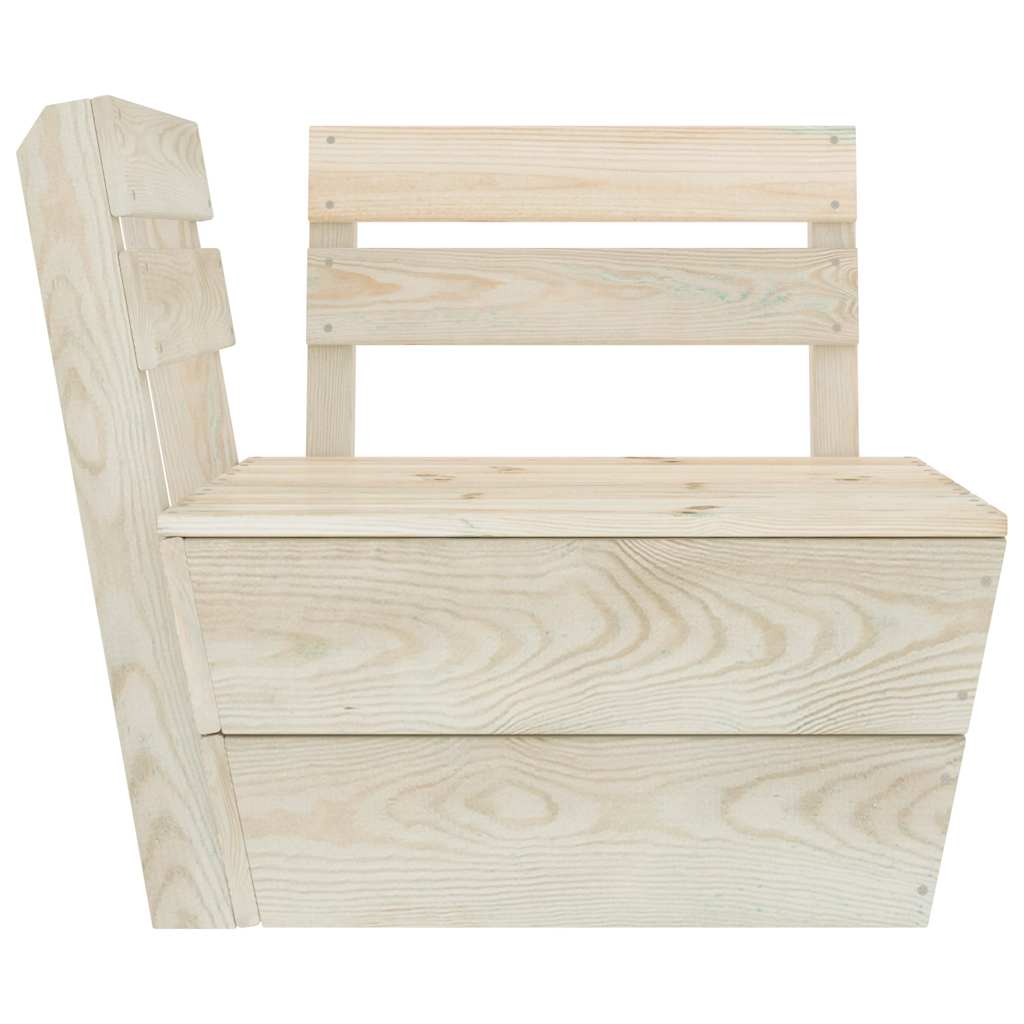 Maison Exclusive - Canapé d'angle sectionnel palette Bois d'épicéa imprégné - 3