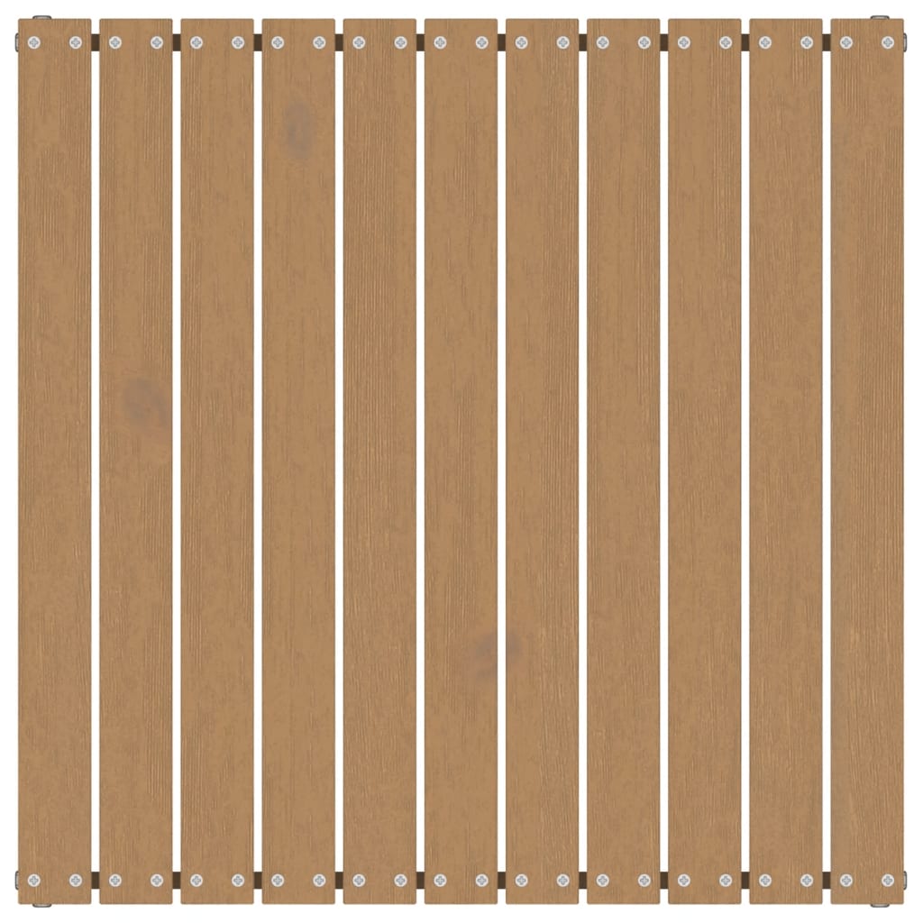 Poggiapiedi da giardino 70x70x30 cm in legno di pino massiccio marrone miele 02_0014946 - 3