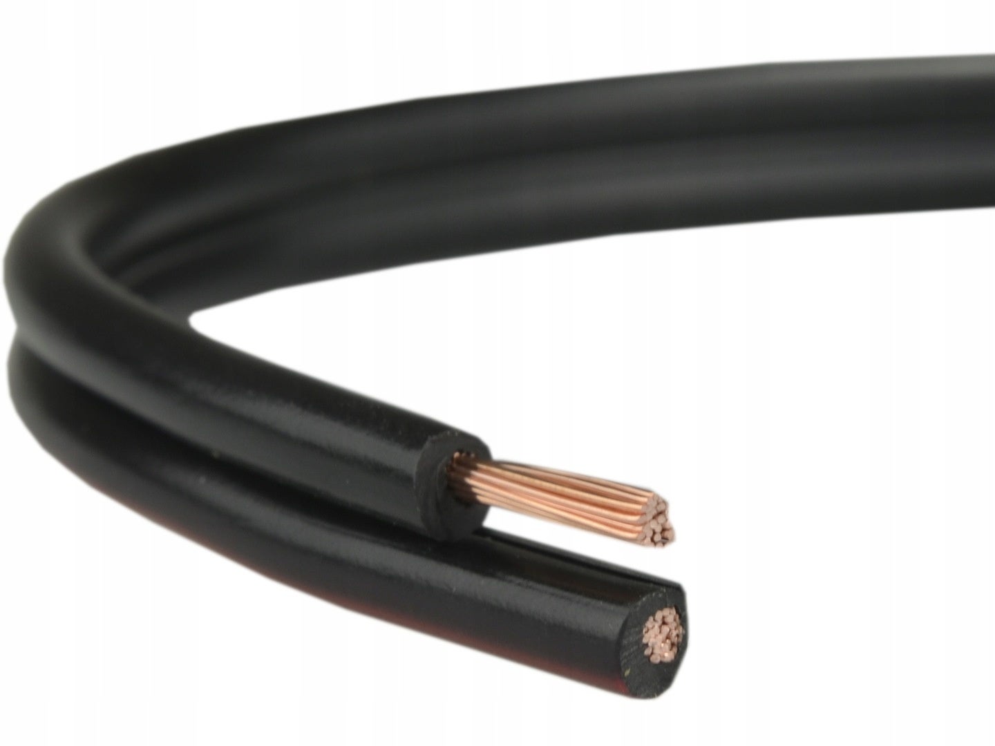 Kabel głośnikowy płaski SMYp 2x1,5mm2 Cu czarny Elektrokabel 500m